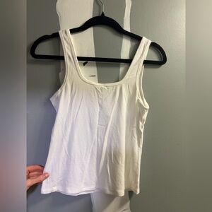 Lululemon Classic Ribbed White Tank Top